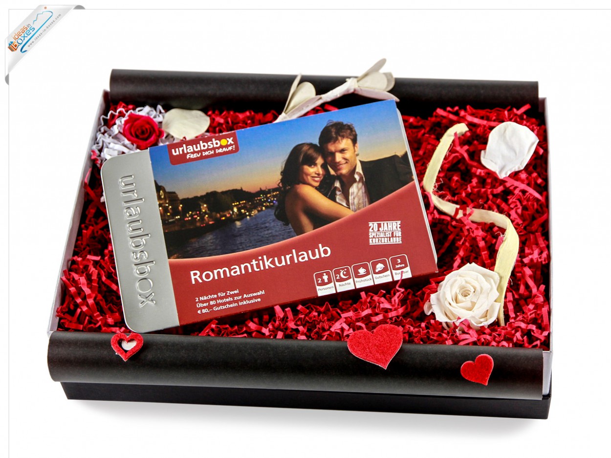 Urlaubsbox - Kurzurlaub „Romantik“ für 2 Personen - Erlebnisbox